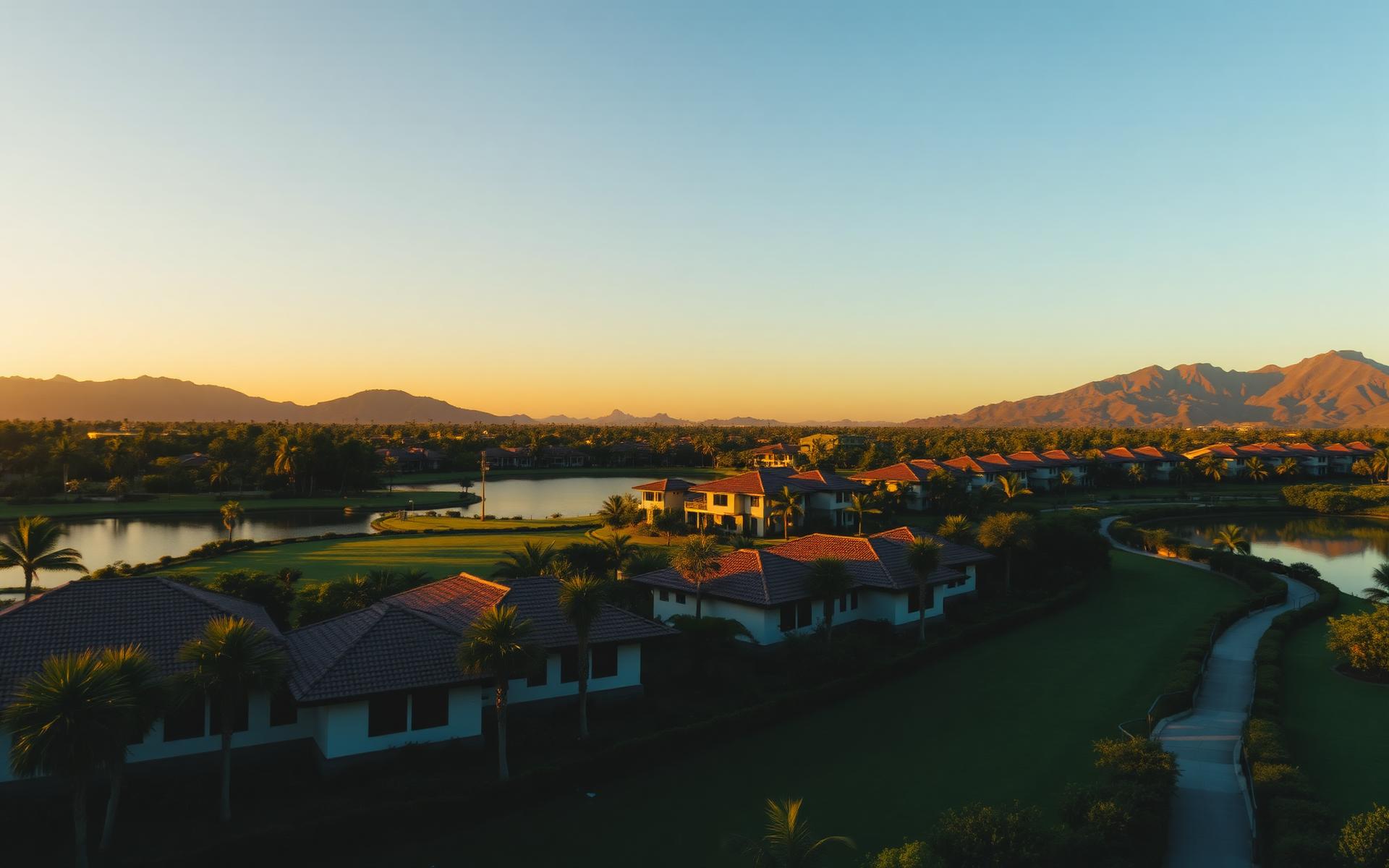 Sunset over the Rivendel retirement community in Bacolod